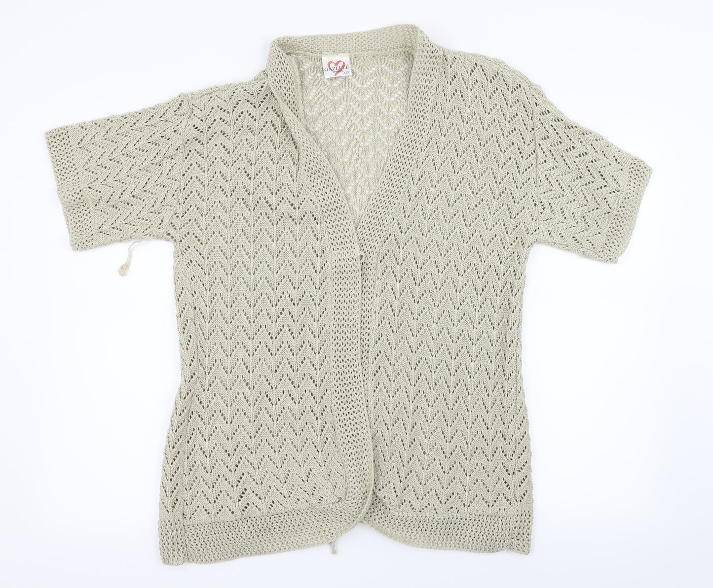 Gazelle London Womens Beige   Cardigan Jumper Size 2XL