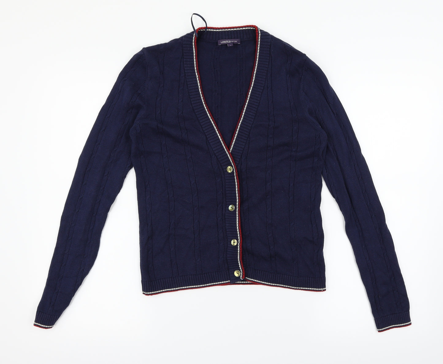 M&S Womens Blue   Cardigan Jumper Size 12