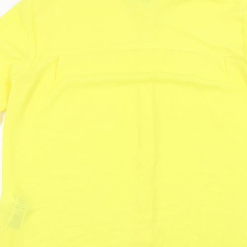 M&S Womens Yellow   Basic Button-Up Size 12