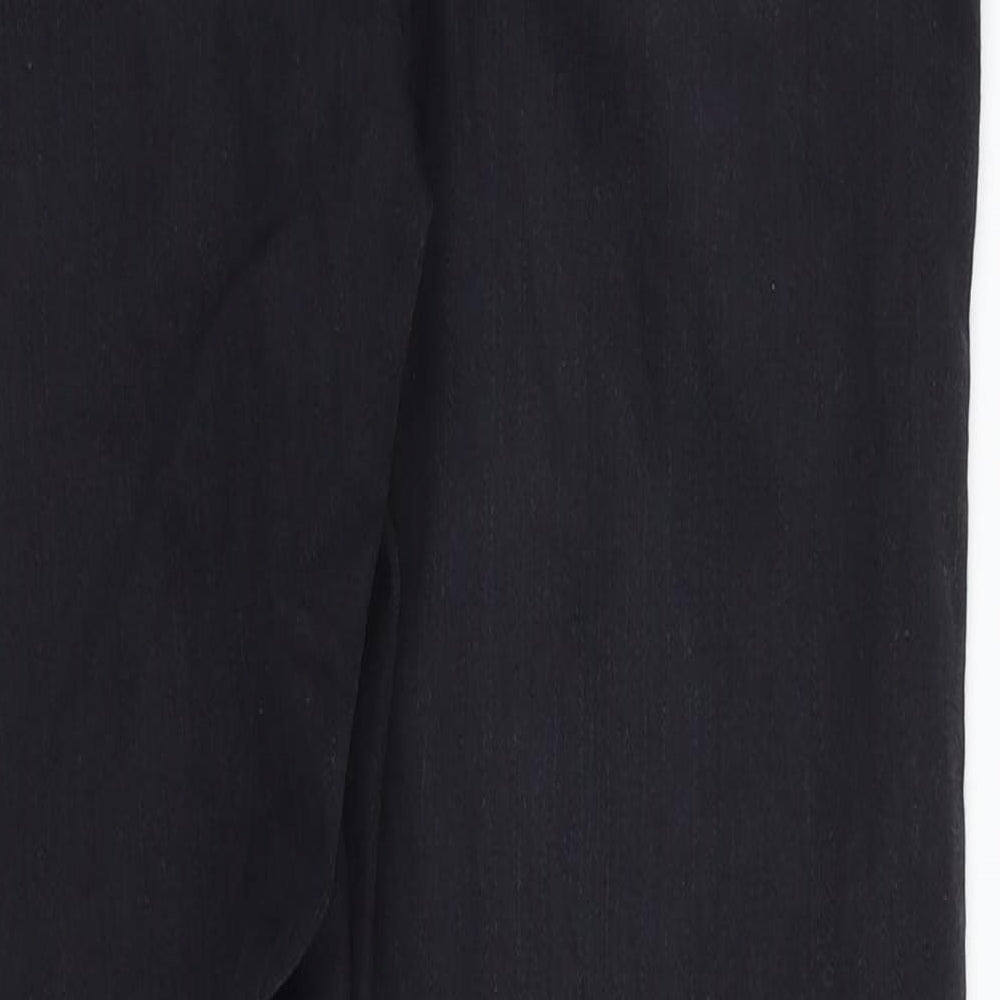 Topshop Womens Black Floral Denim Straight Jeans Size 30 in L32 in