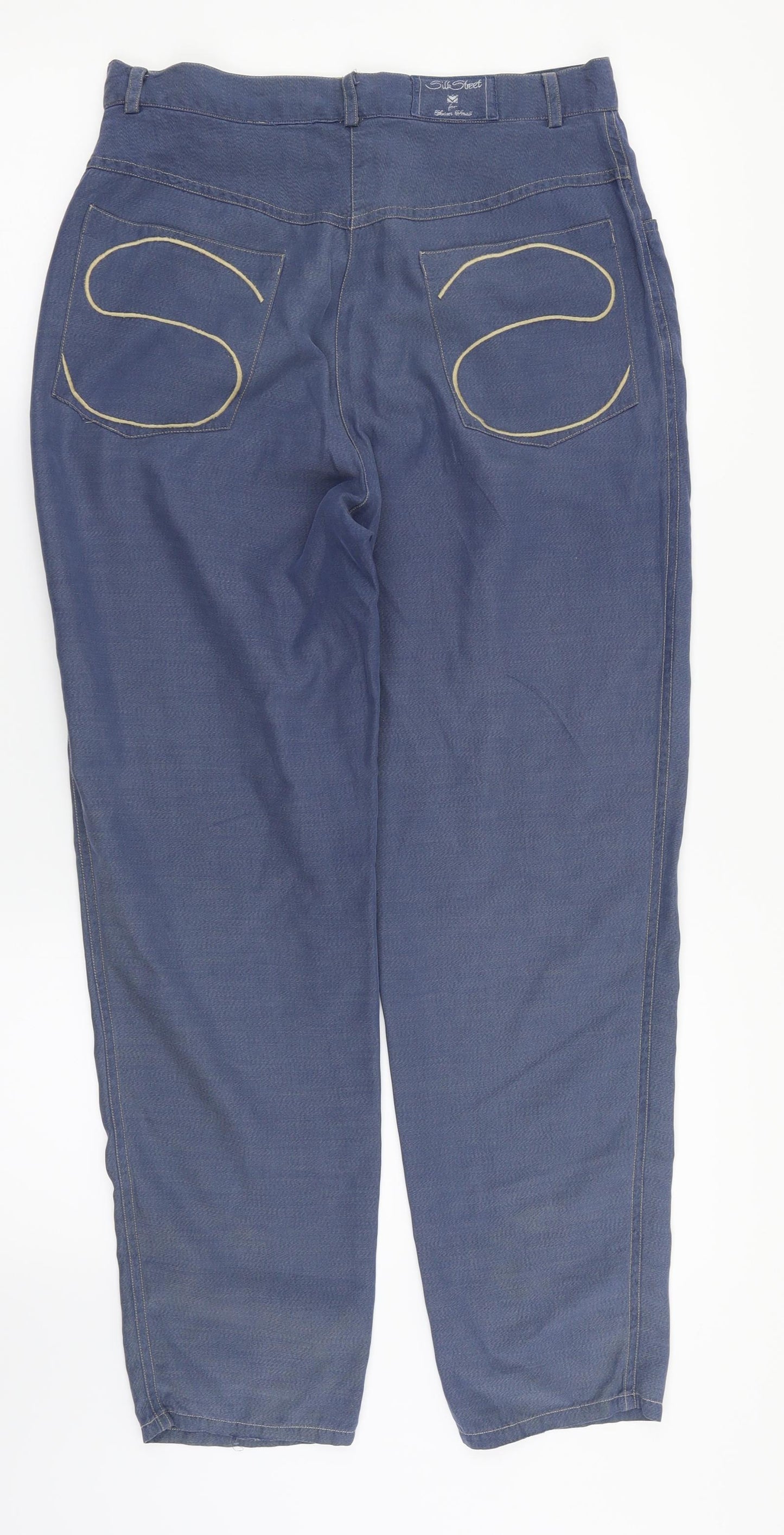 Preworn Womens Blue   Trousers  Size 12 L27 in