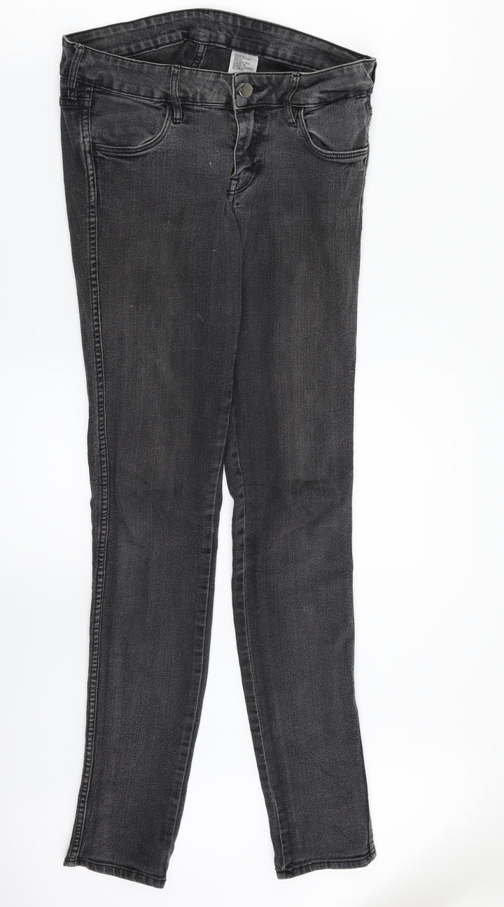 H&M Womens Black  Denim Skinny Jeans Size 30 in L32 in