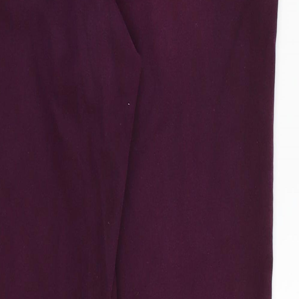 Wallis Womens Purple  Denim Jegging Jeans Size 12 L29 in