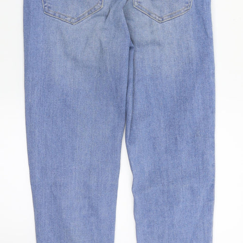 Pull&Bear Womens Blue  Denim Straight Jeans Size 8 L24 in