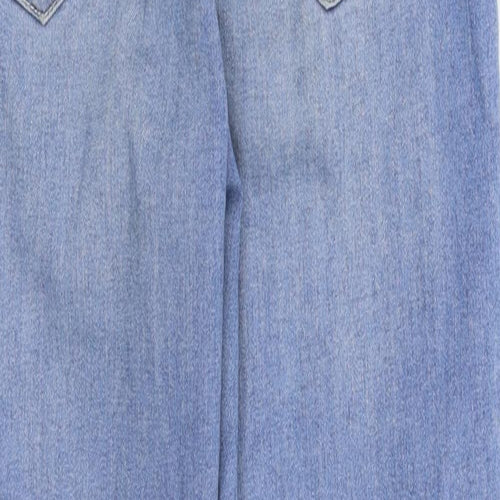 Pull&Bear Womens Blue  Denim Straight Jeans Size 8 L24 in