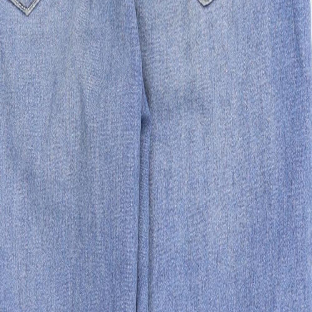 Pull&Bear Womens Blue  Denim Straight Jeans Size 8 L24 in