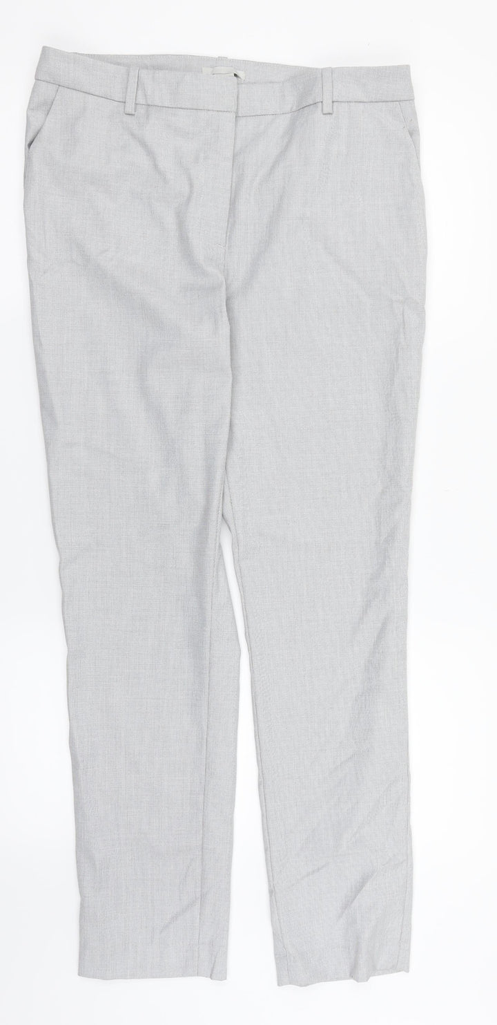 H&M Womens Grey   Dress Pants Trousers Size 12 L29 in