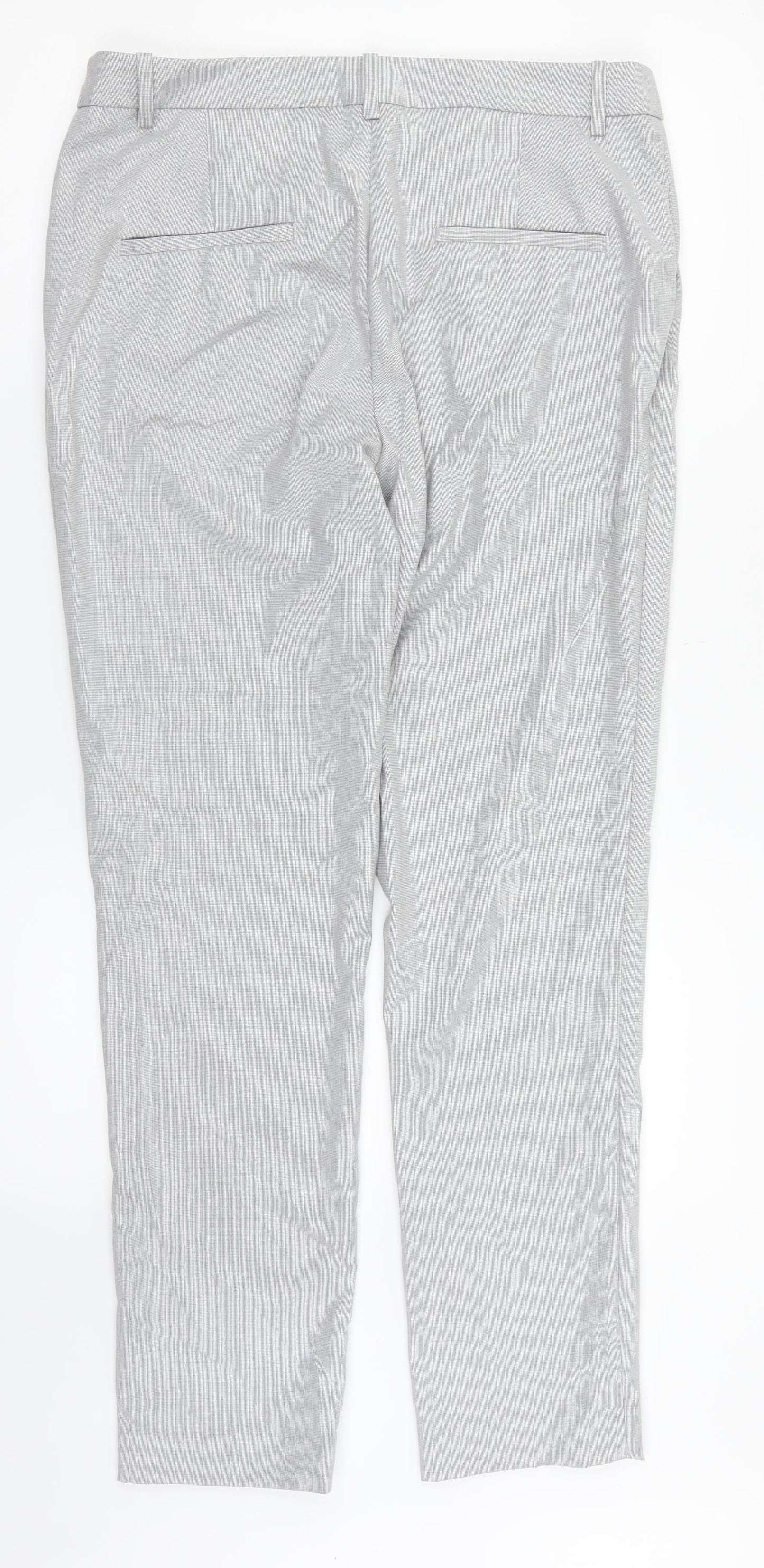 H&M Womens Grey   Dress Pants Trousers Size 12 L29 in