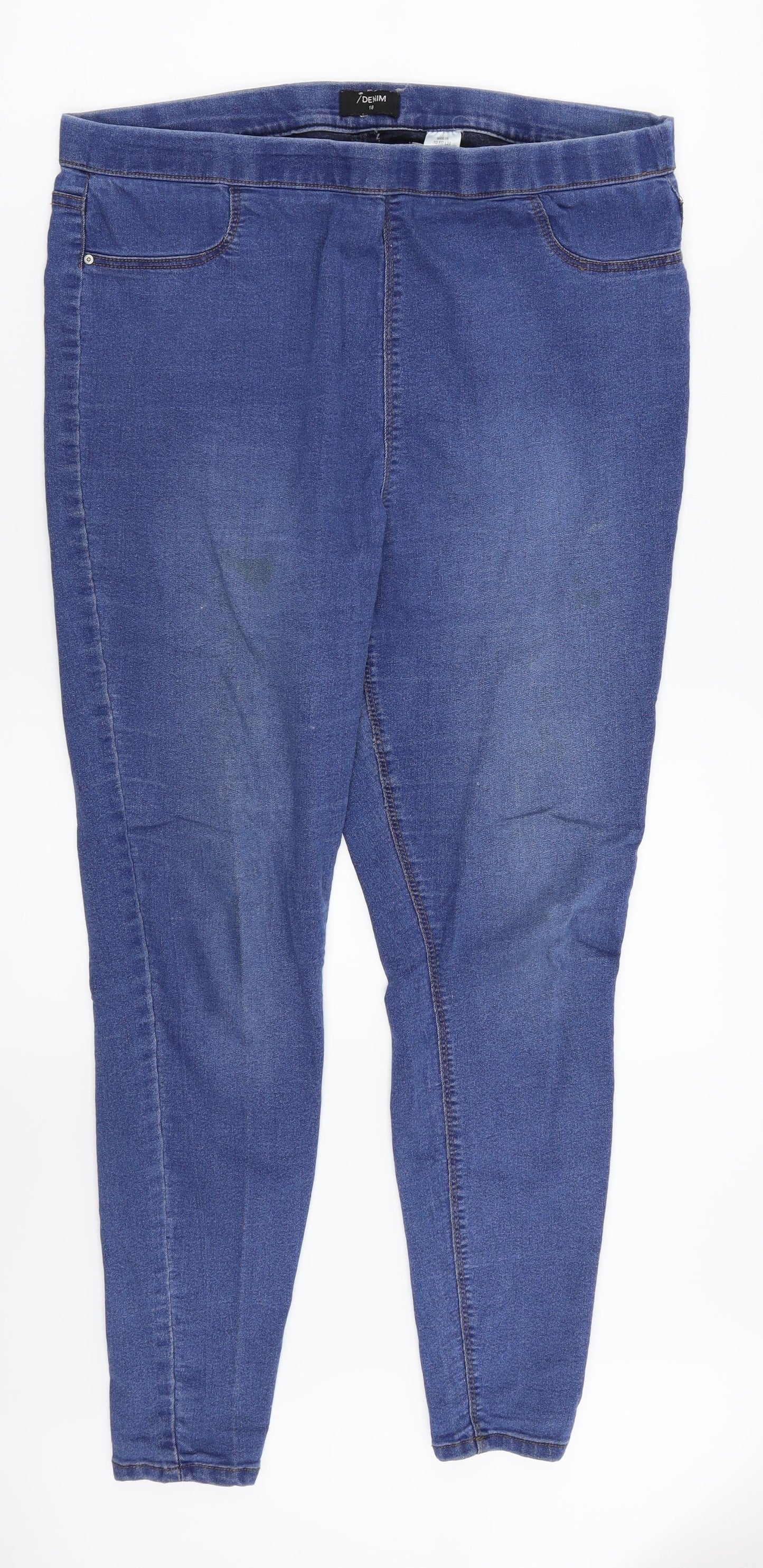 Matalan Womens Blue  Denim Jegging Jeans Size 18 L29 in