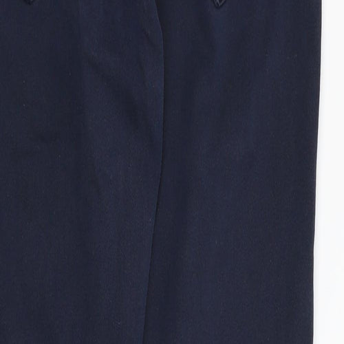 H&M Womens Blue   Chino Trousers Size 14 L28 in