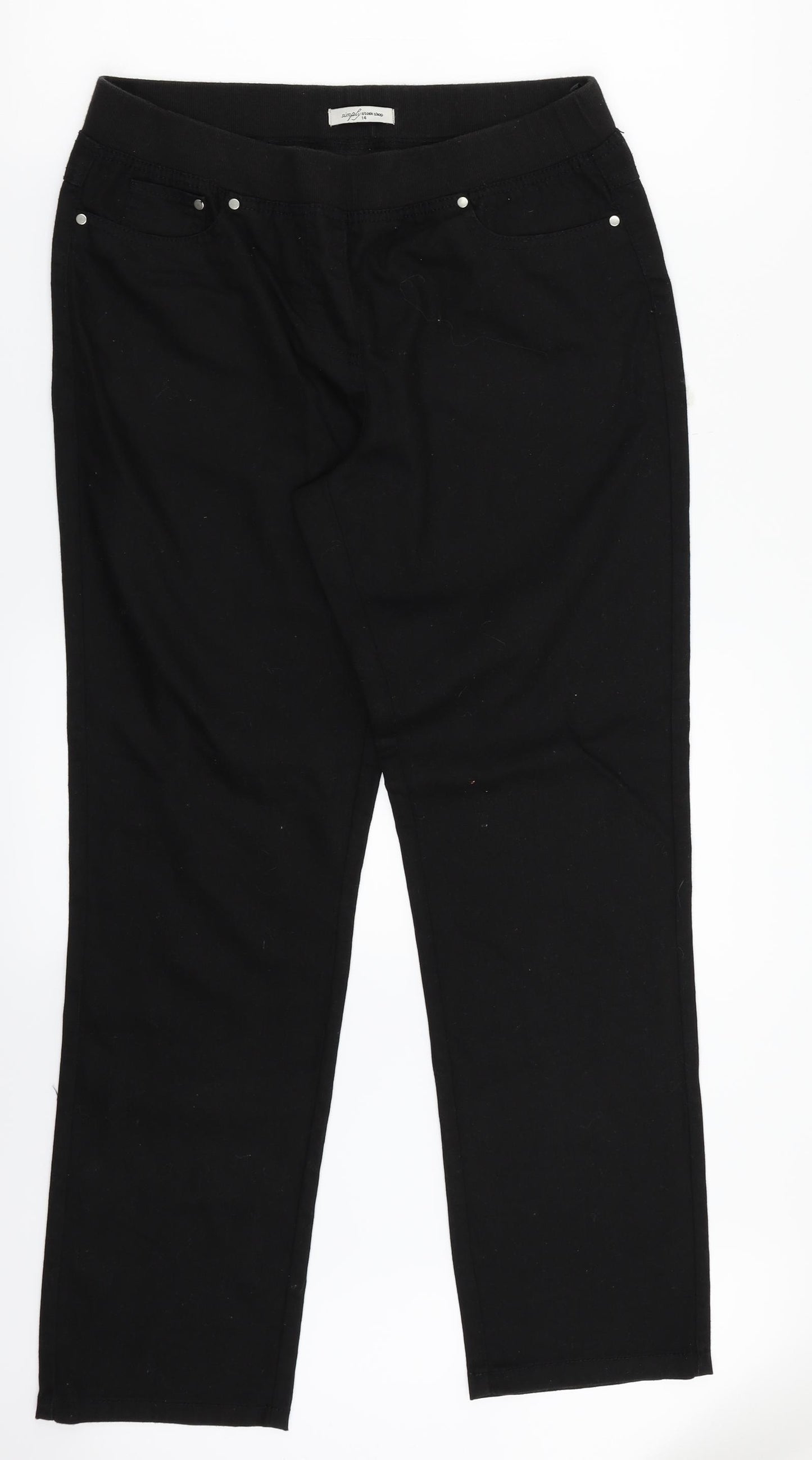 Simply Stock Shop Womens Black   Jegging Jeans Size 14 L29 in