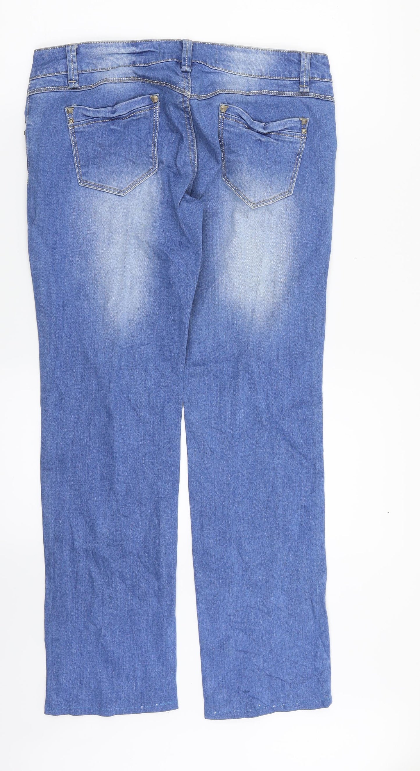 Dromedar Womens Blue  Denim Straight Jeans Size 29 in L28 in
