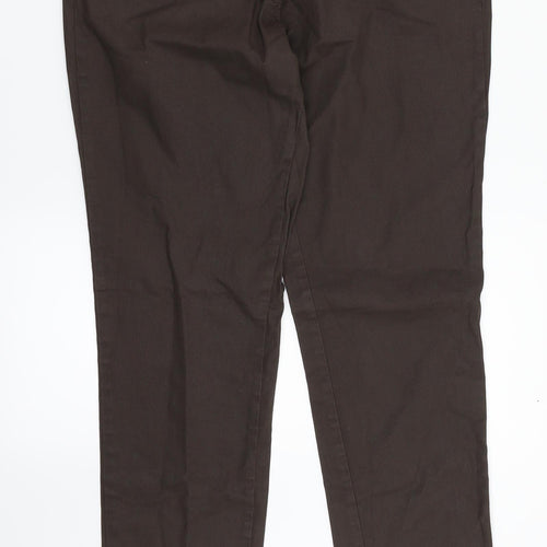 UpFashion Womens Brown   Trousers  Size 12 L31 in