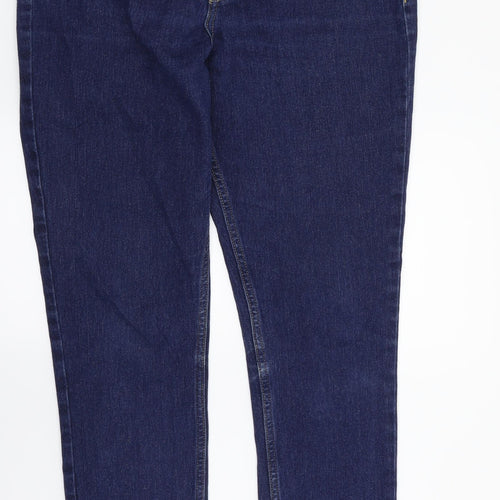H&M Womens Blue  Denim Straight Jeans Size 30 in L29 in