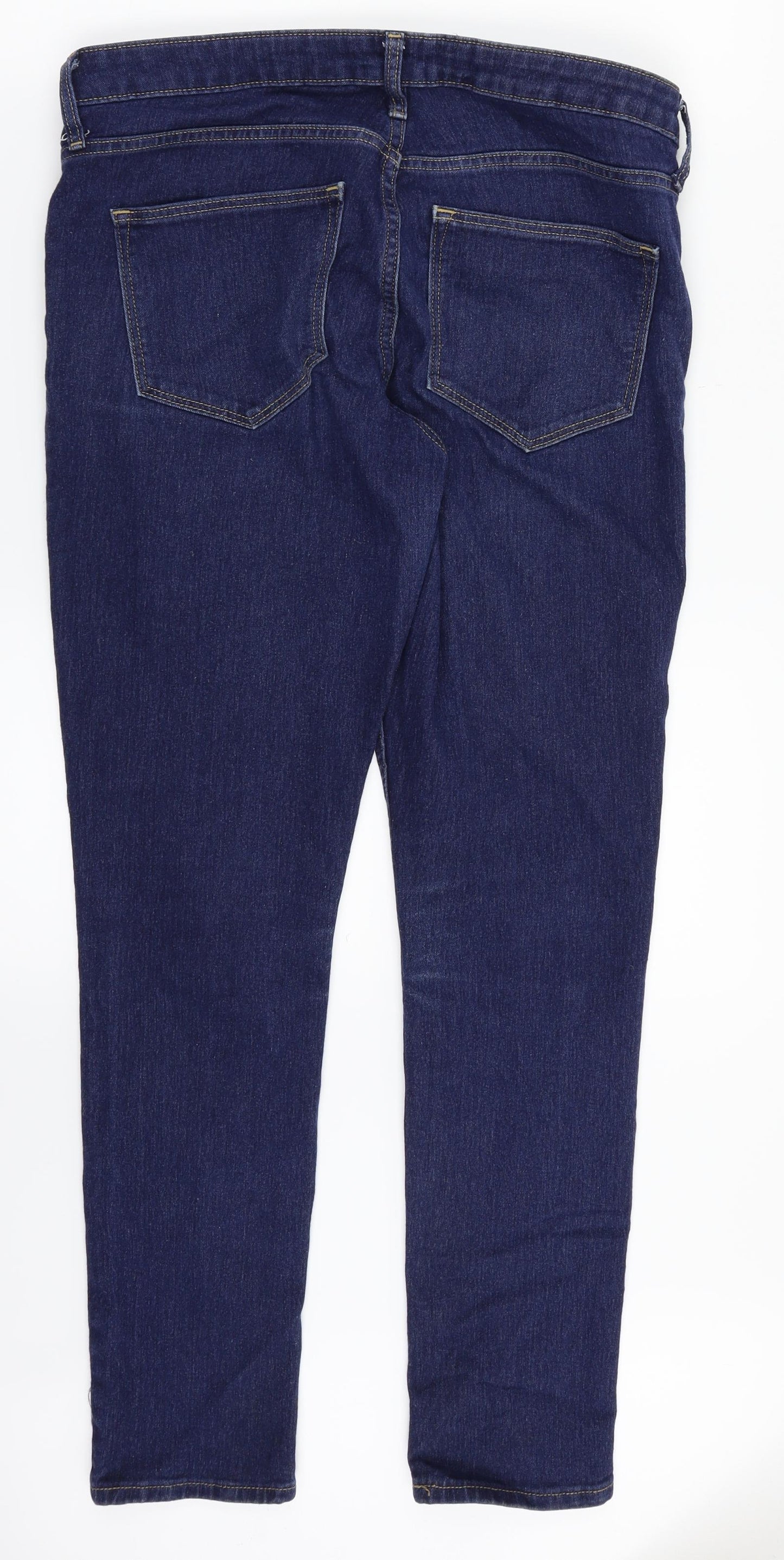 H&M Womens Blue  Denim Straight Jeans Size 30 in L29 in