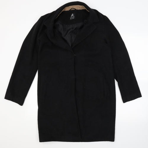 Atmosphere Womens Black   Overcoat Coat Size 10