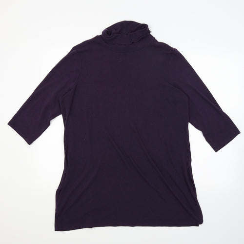 Marks and Spencer Womens Purple   Pullover Jumper Size 18  - Longline