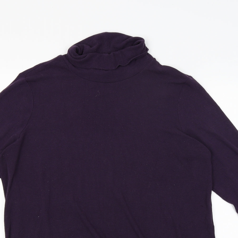 Marks and Spencer Womens Purple   Pullover Jumper Size 18  - Longline