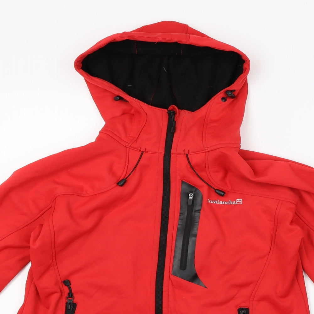 Avalanche Mens Red   Anorak Jacket Size M  - weather shield