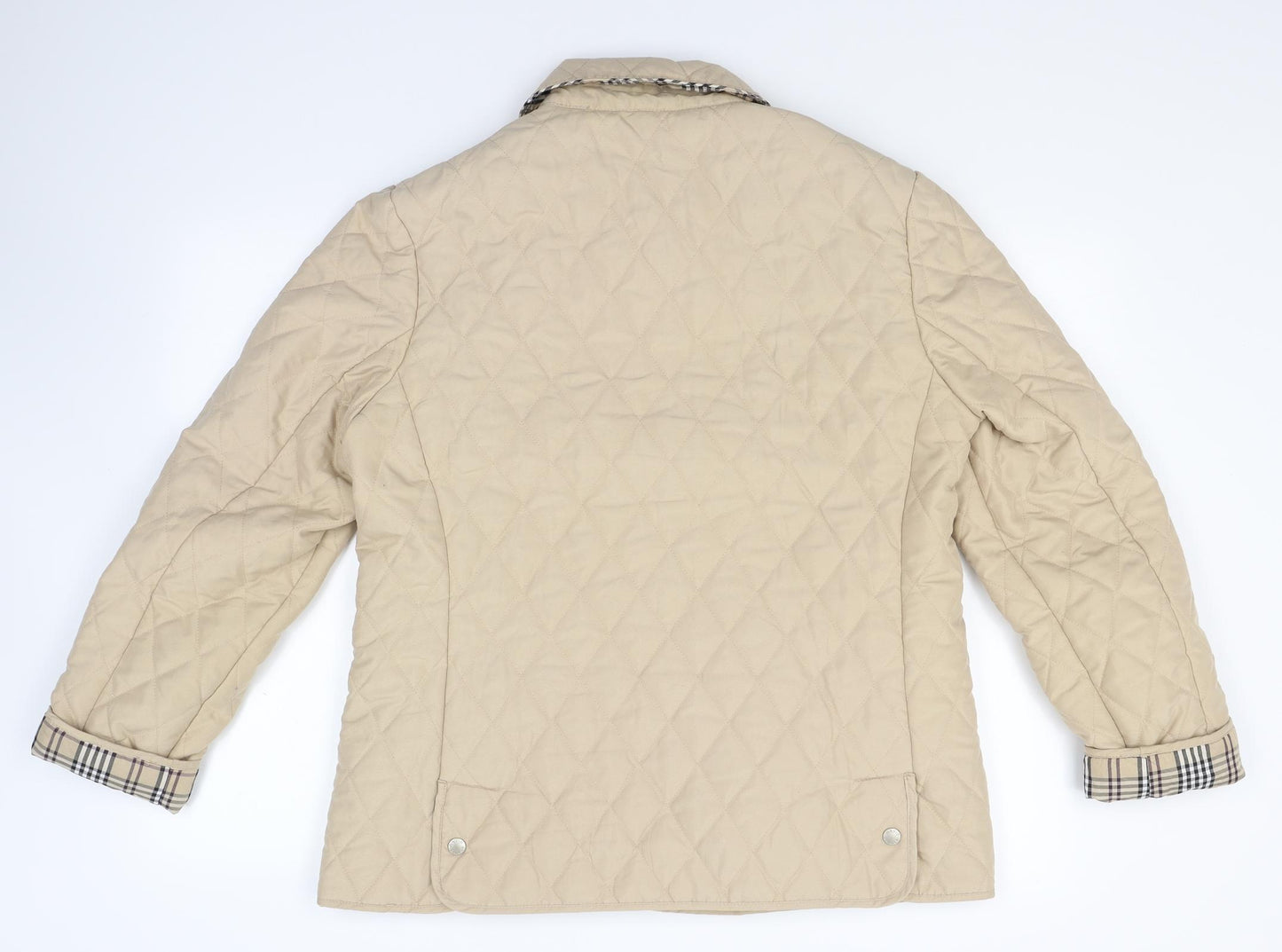 David Barry Womens Beige   Bomber Jacket Jacket Size 14