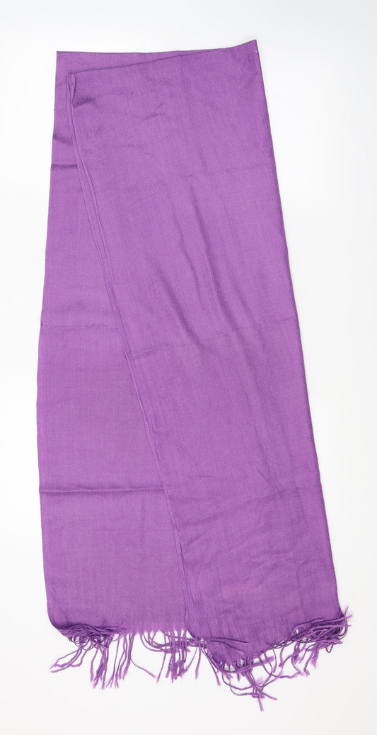 Front view of Preworn women’s purple shawl/wrap