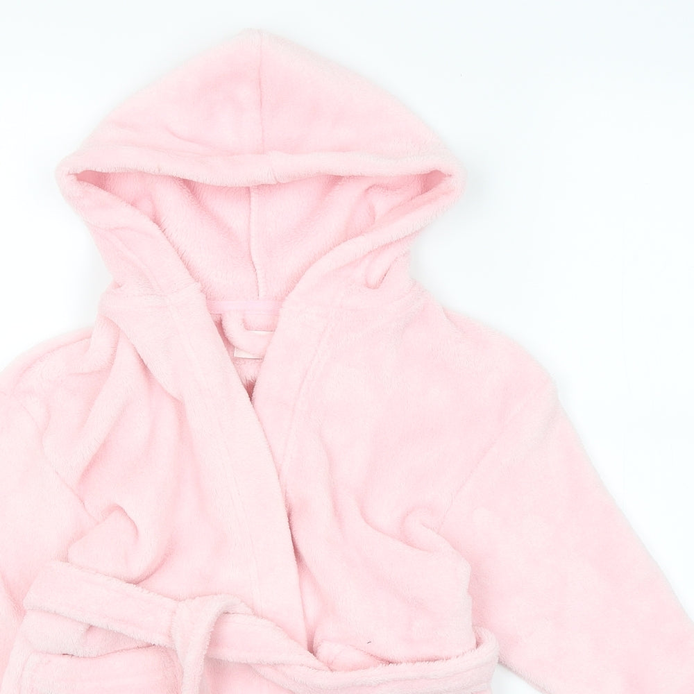NEXT Girls Pink Solid   Robe Size 2-3 Years