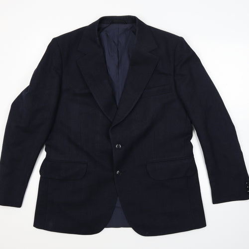 Simon House Mens Blue   Jacket Suit Jacket Size 40  - tailored