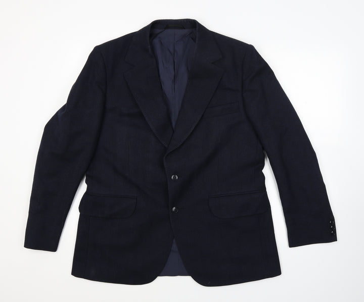 Simon House Mens Blue   Jacket Suit Jacket Size 40  - tailored
