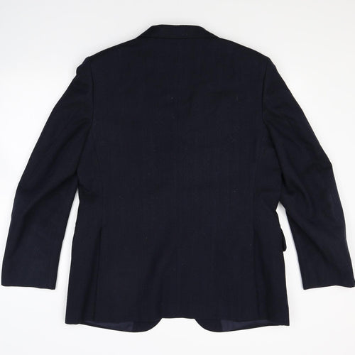Simon House Mens Blue   Jacket Suit Jacket Size 40  - tailored