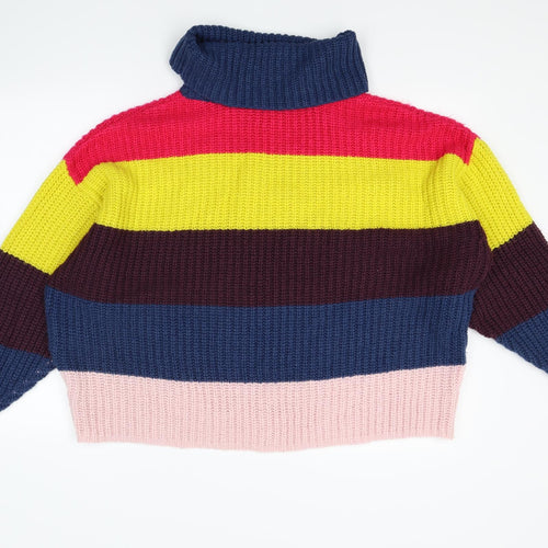 Terranova Womens Blue Striped Knit Pullover Jumper Size M  - Loose Fit