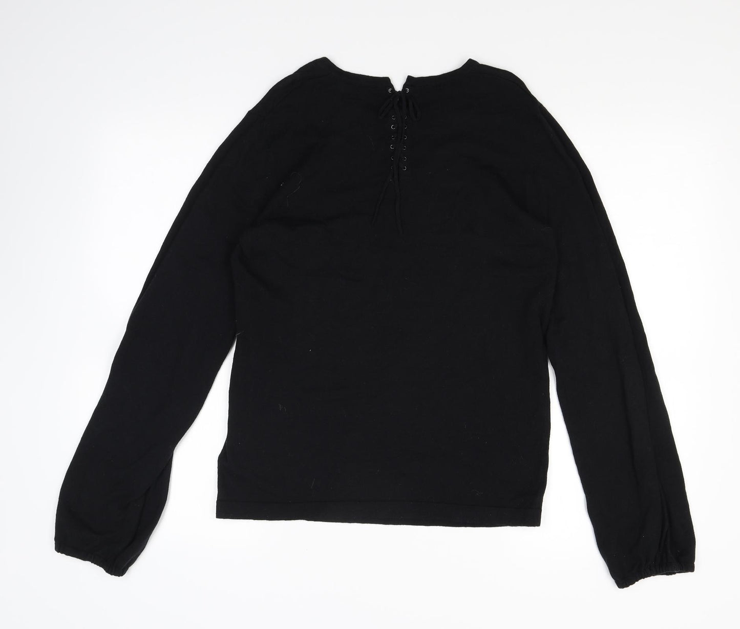 NEXT Womens Black  Knit Pullover Jumper Size 10