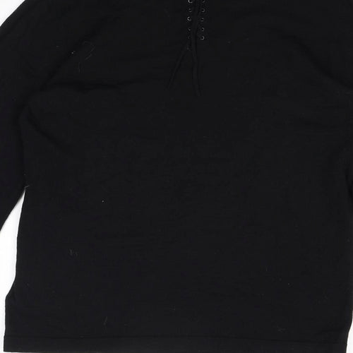NEXT Womens Black  Knit Pullover Jumper Size 10