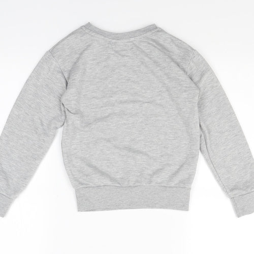 Primark Girls Grey   Pullover Jumper Size 7-8 Years  - To Do List: Nothing