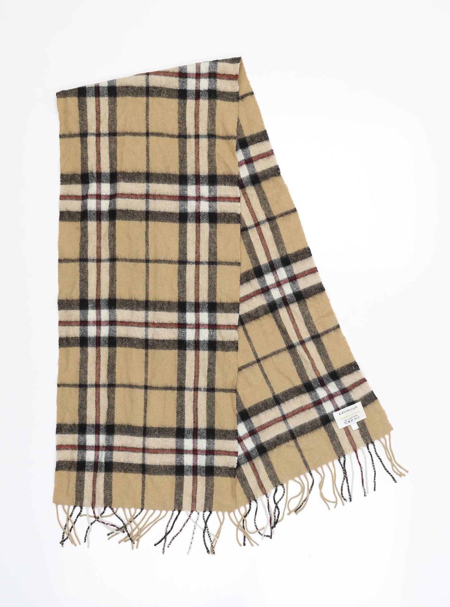 Edinburgh Unisex Brown Plaid   Scarf