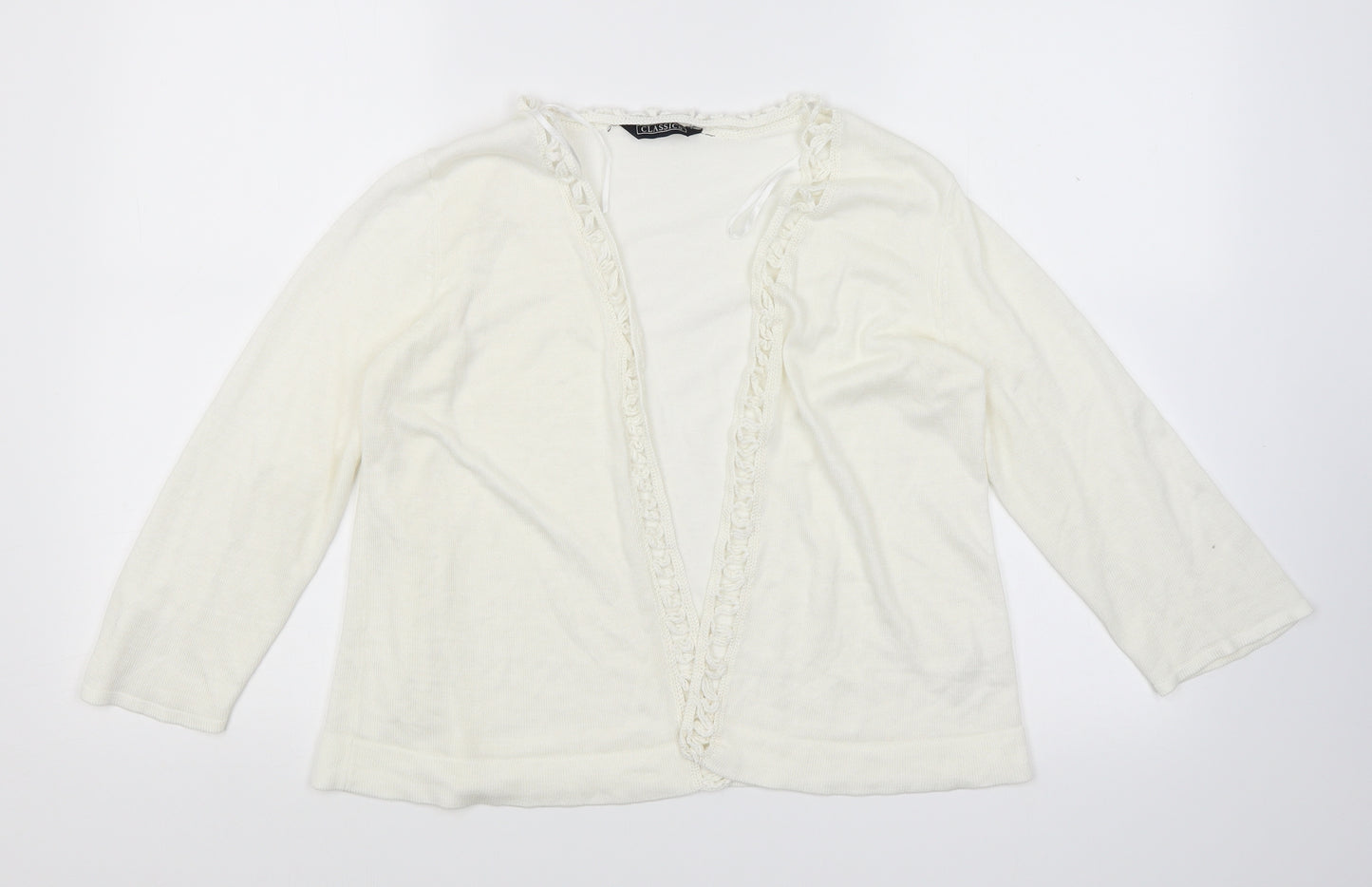 BHS Womens Ivory   Cardigan Jumper Size 14