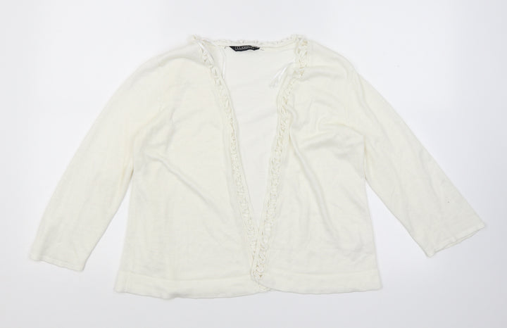 BHS Womens Ivory   Cardigan Jumper Size 14