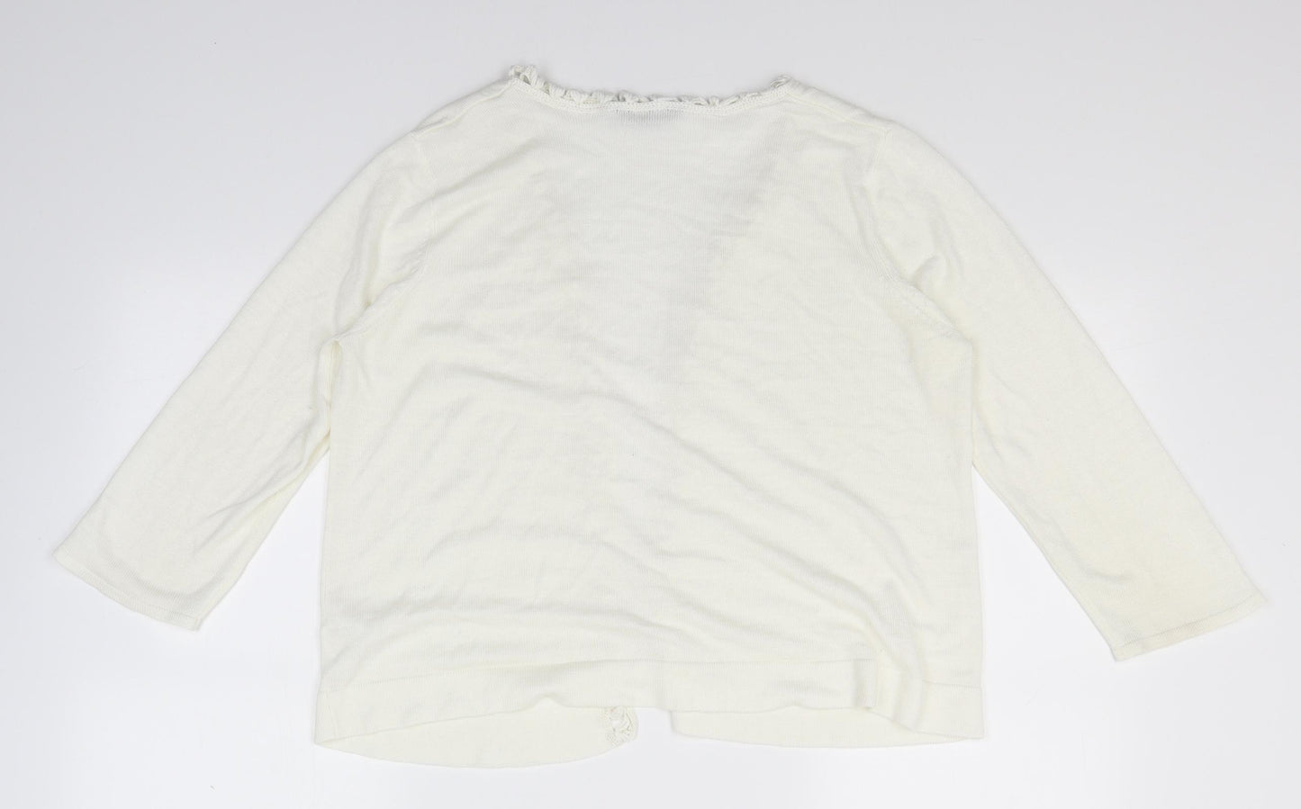 BHS Womens Ivory   Cardigan Jumper Size 14