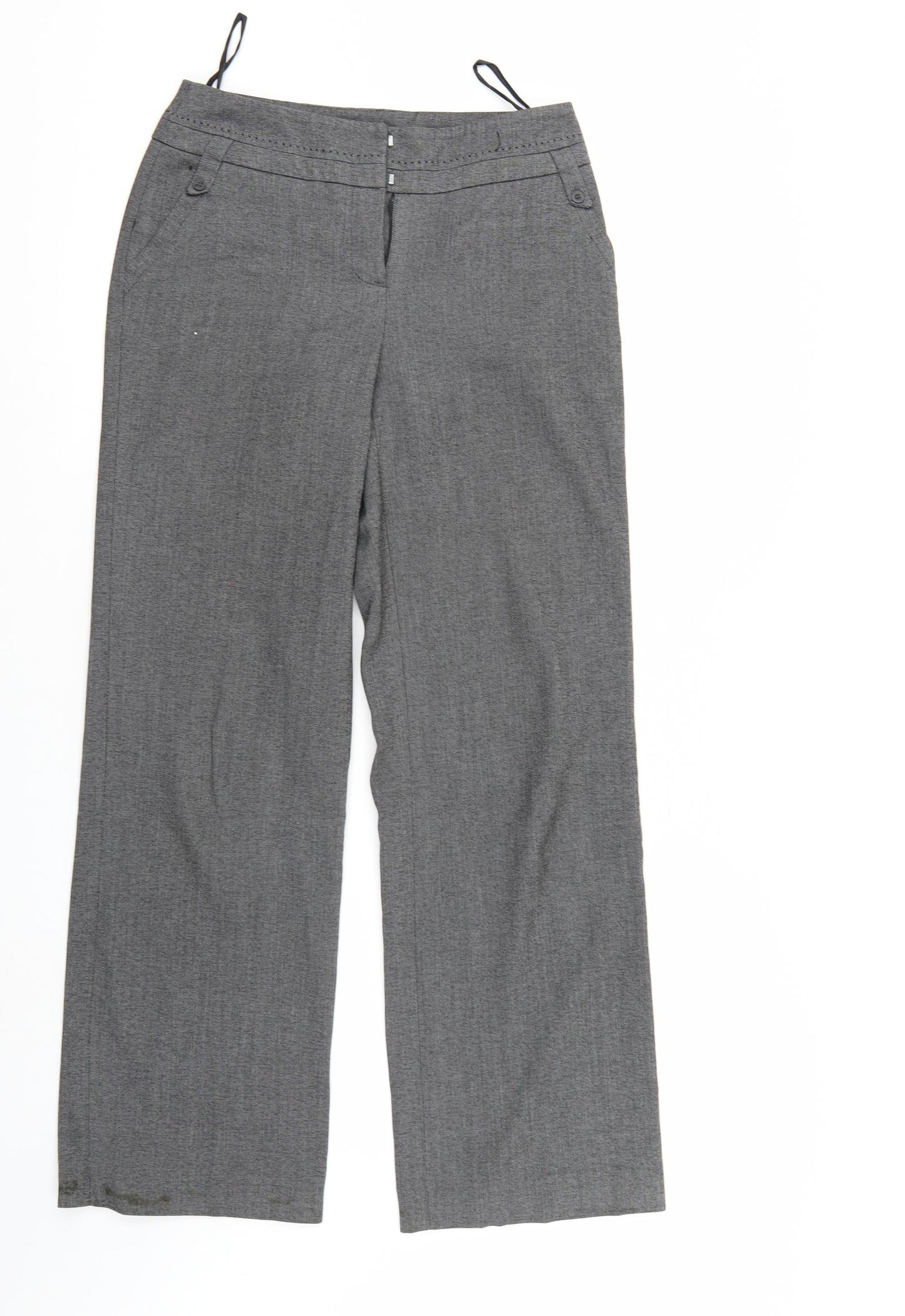 TU Womens Grey   Trousers  Size 8 L29 in