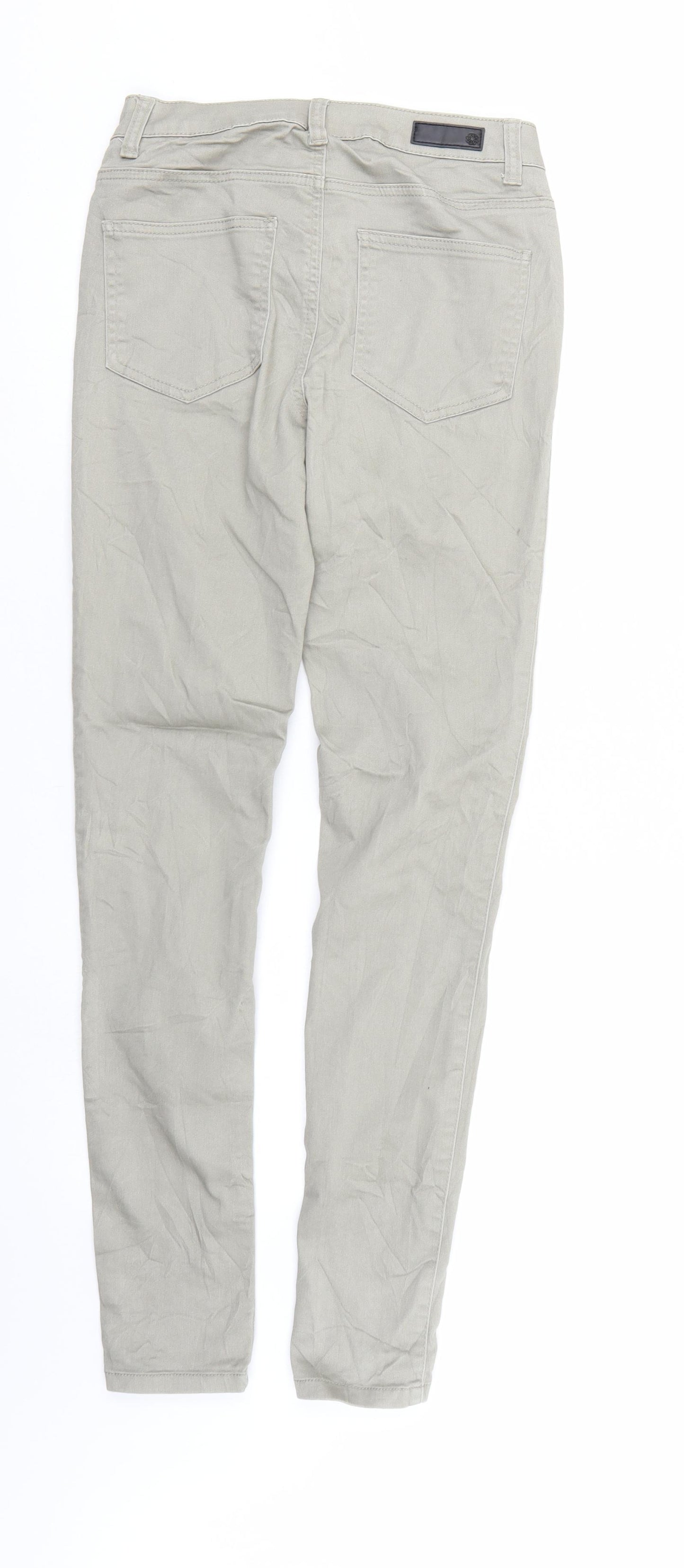 Pieces Womens Ivory  Denim Straight Jeans  L31 in