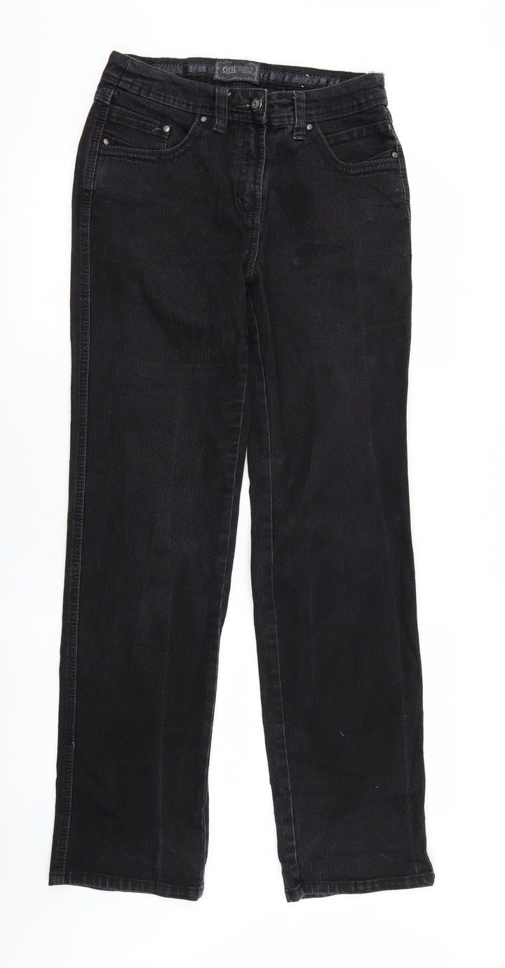 Cecil Womens Black  Denim Straight Jeans Size 29 in L32 in