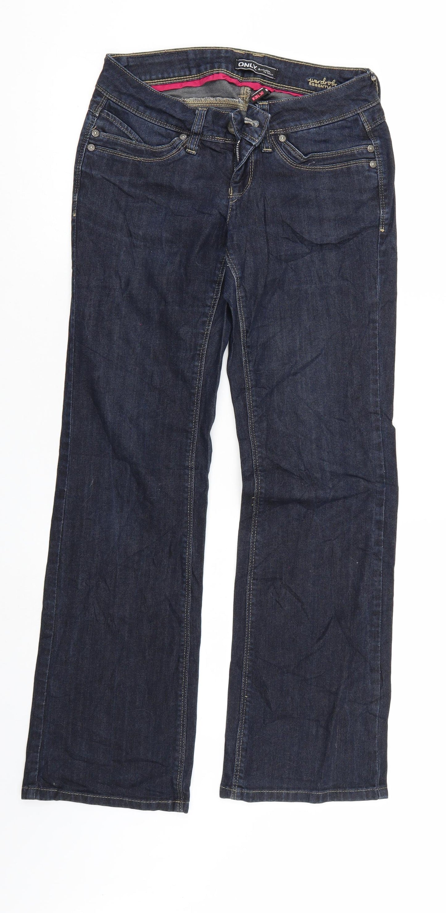 Only Mens Blue  Denim Straight Jeans Size 26 in L30 in