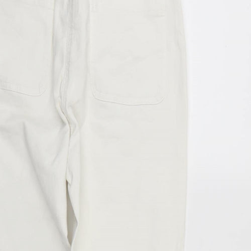 Colours of The World Womens White  Denim Cropped Jeans Size 12 L22 in