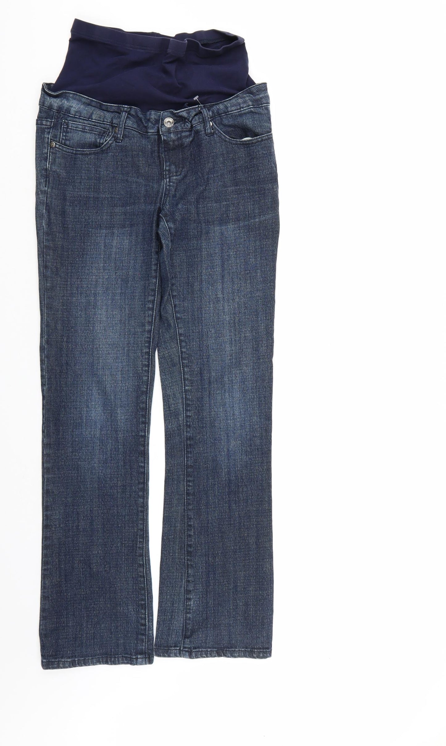 Reform Womens Blue  Denim Straight Jeans Size 8 L29 in