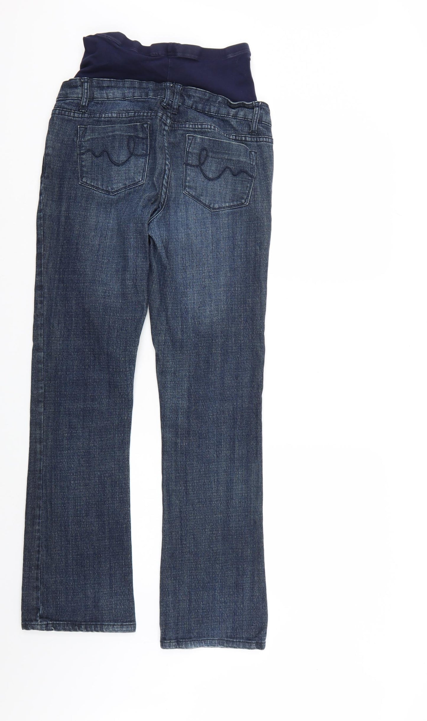 Reform Womens Blue  Denim Straight Jeans Size 8 L29 in