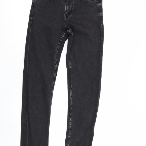 M&S Womens Black  Denim Skinny Jeans Size 6 L27 in