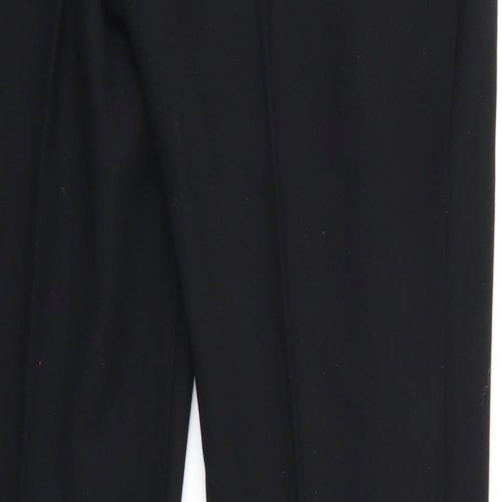 M&S Womens Black   Trousers  Size 12 L27 in