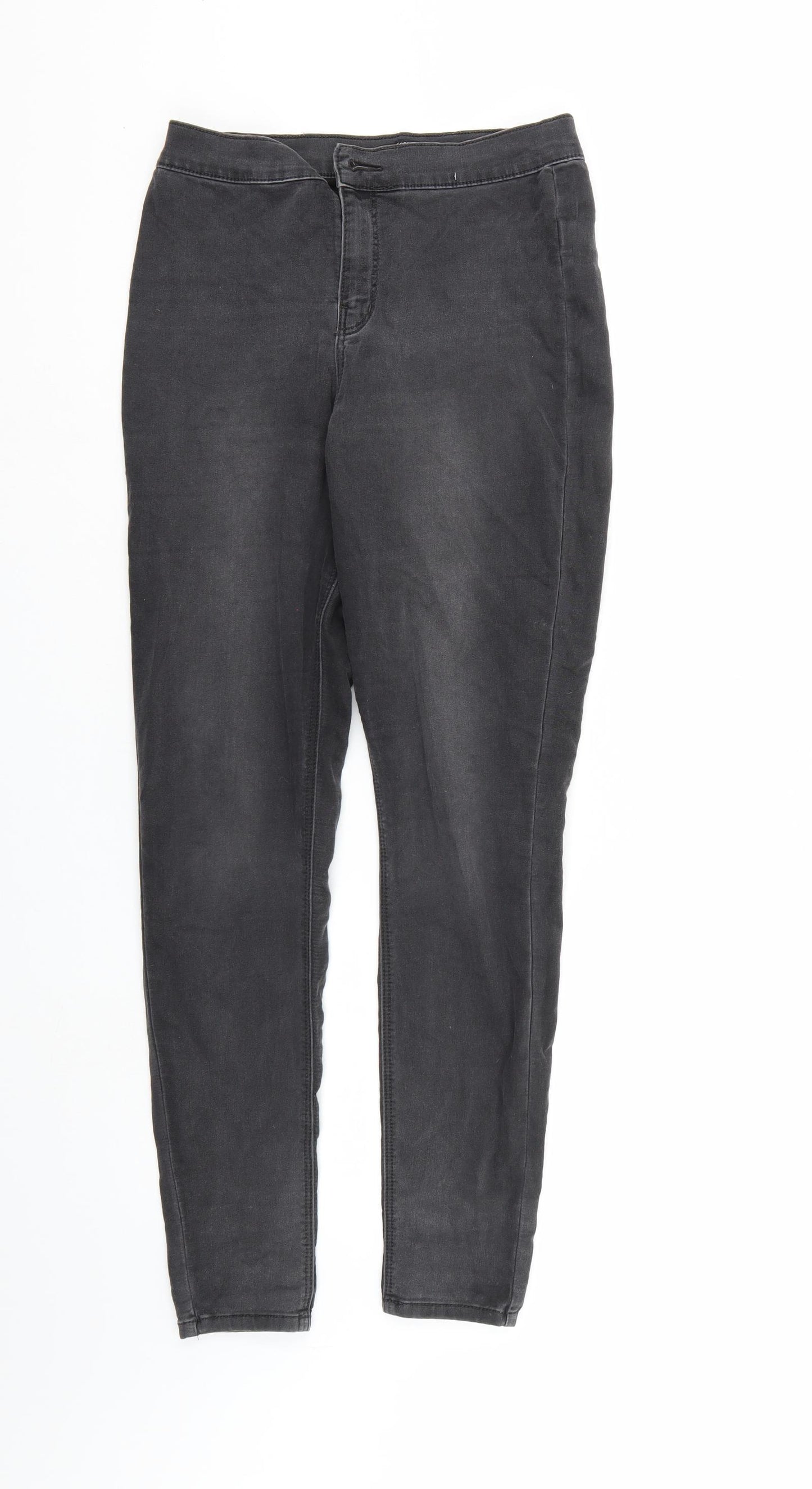 George Womens Black  Denim Tapered Jeans Size 10 L28 in