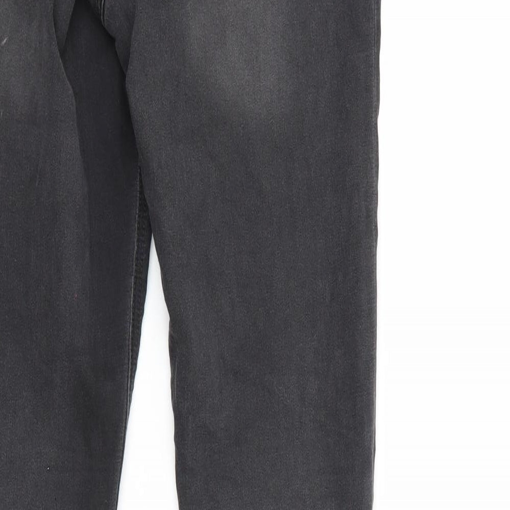 George Womens Black  Denim Tapered Jeans Size 10 L28 in