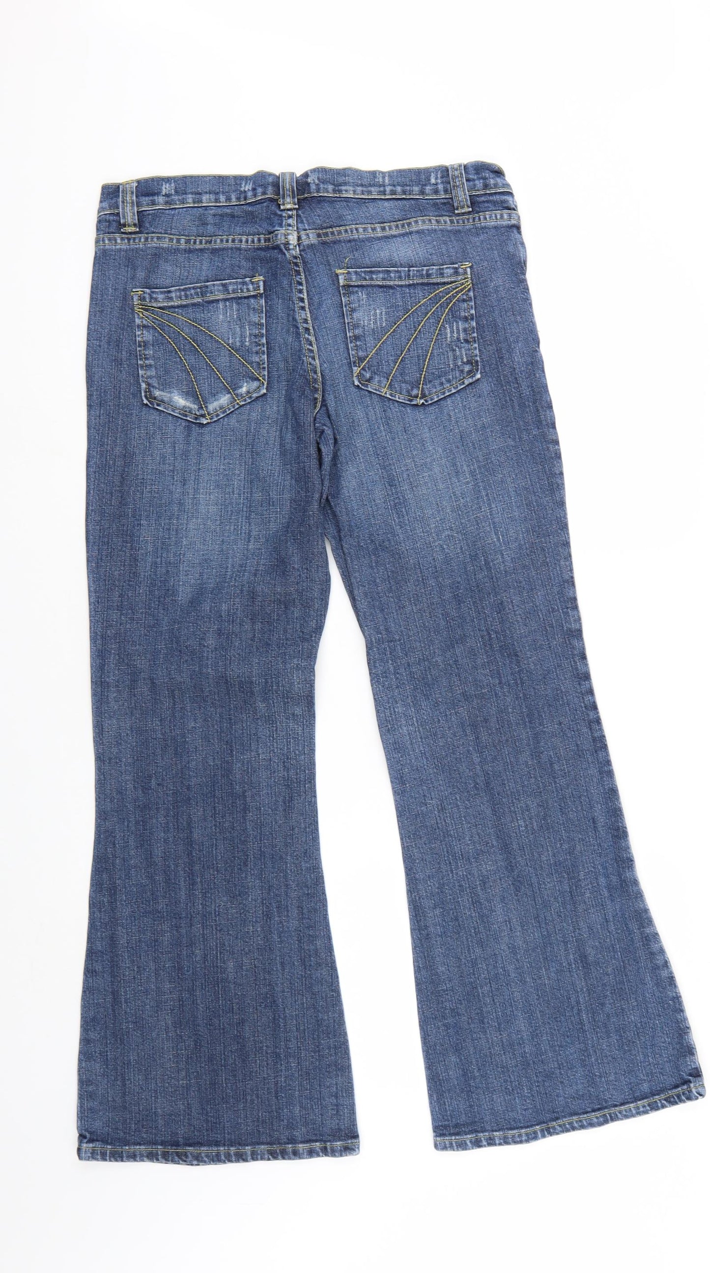 George Womens Blue  Denim Bootcut Jeans Size 14 L28 in