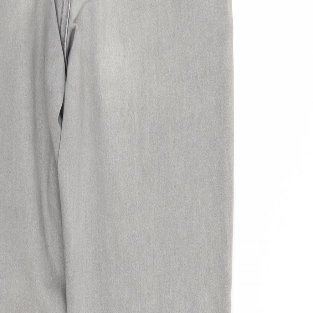 H&M Womens Grey  Denim Straight Jeans Size 12 L28 in - Elastic Waist
